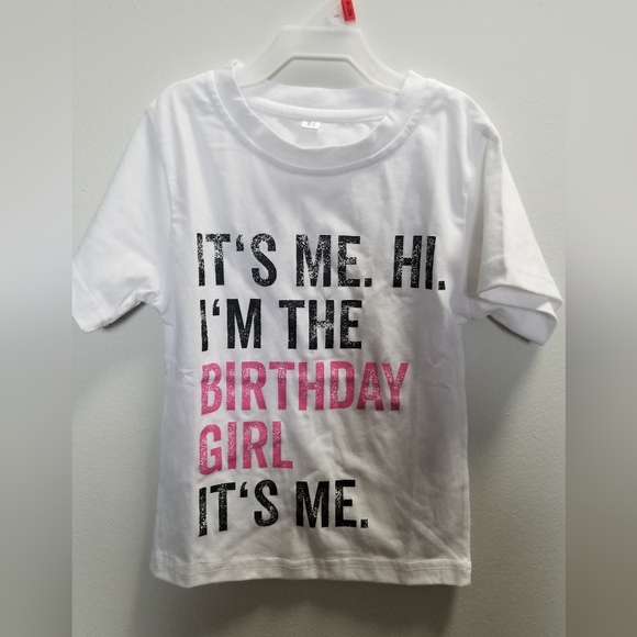 Other - Taylor Swift Birthday Girl White and Pink T-Shirt